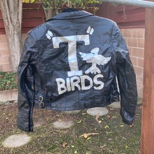 Wilson’s Genuine Leather Jacket with hand painted “T-Birds” logo from Grease
